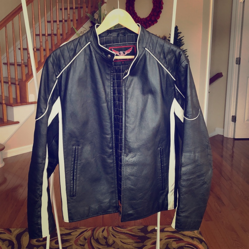 Genuine Leather Motorcycle Jacket